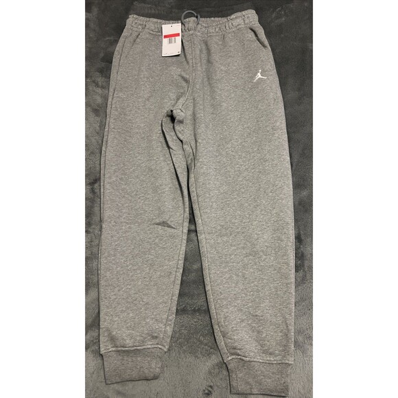 LARGE Jordan Essential Fleece Joggers Pants Grey DQ7340-091 Men's Sweats